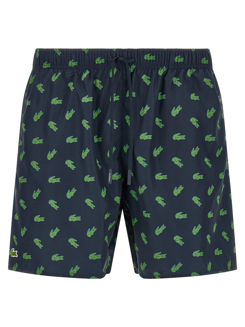 Lacoste Blue Polyester Swim Shorts for Men