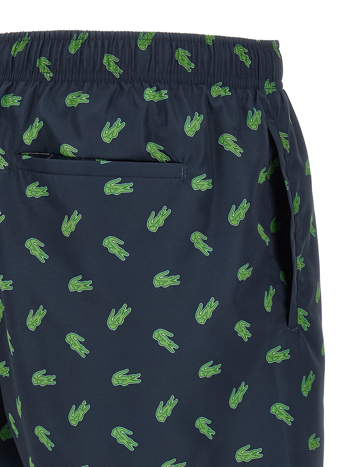 Lacoste Blue Polyester Swim Shorts for Men