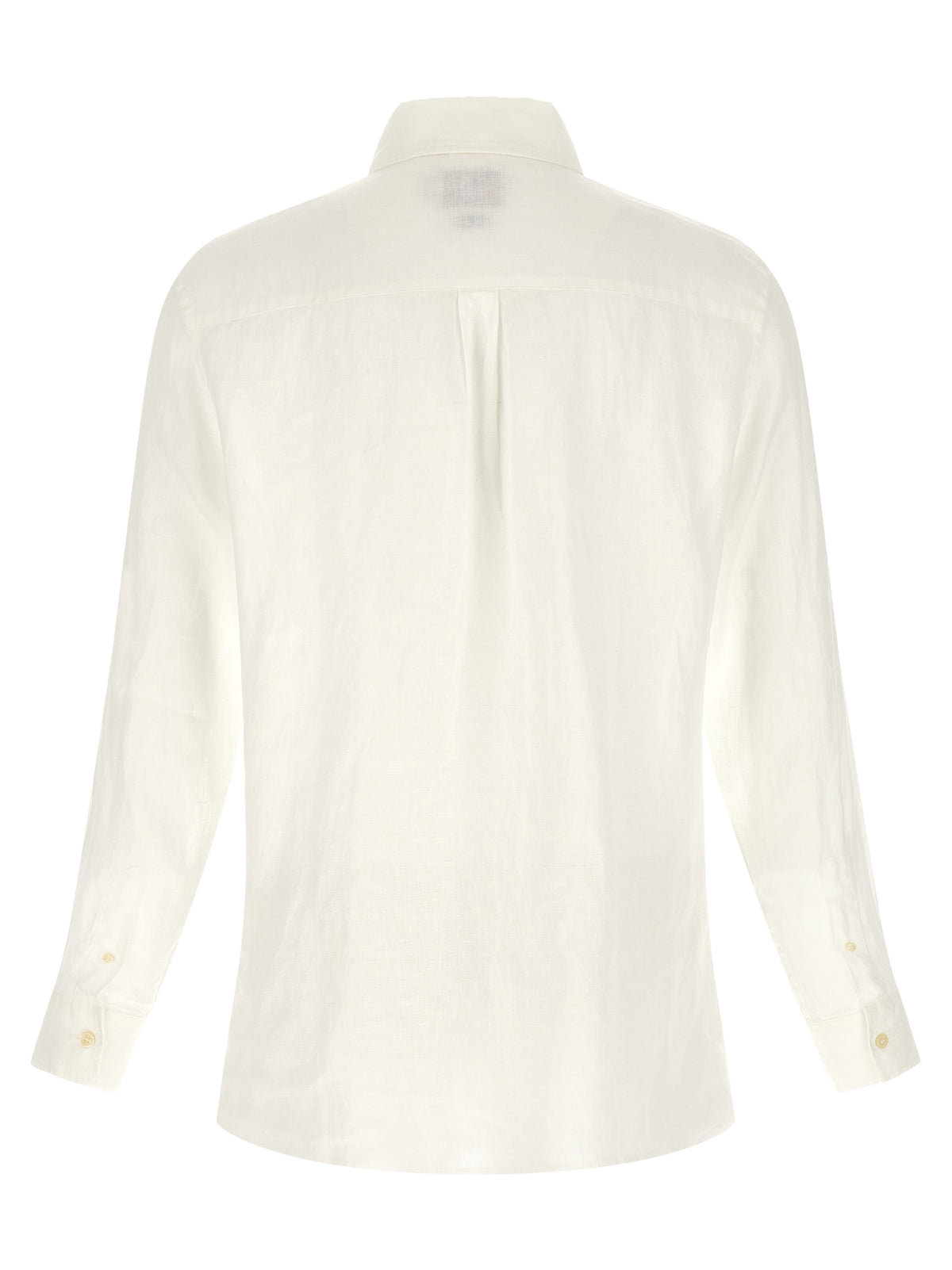 Polo MC2 Saint Barth en Lin Blanc