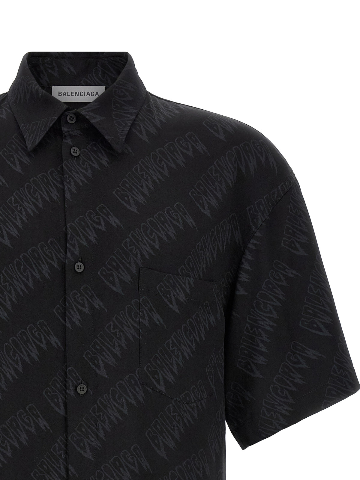 Blouse Balenciaga noire en viscose