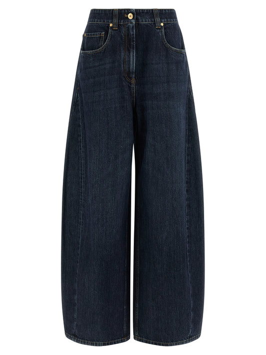 Brunello Cucinelli Jean en coton bleu Denim