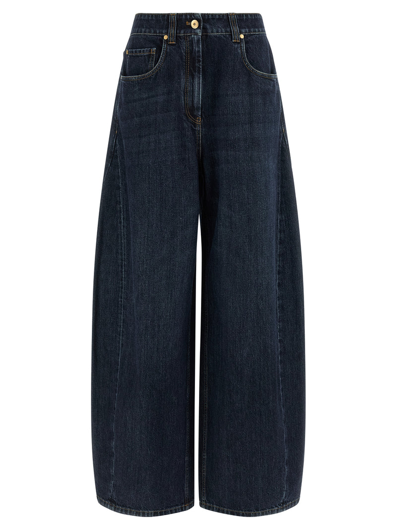 Brunello Cucinelli Blue Cotton Jeans Denim
