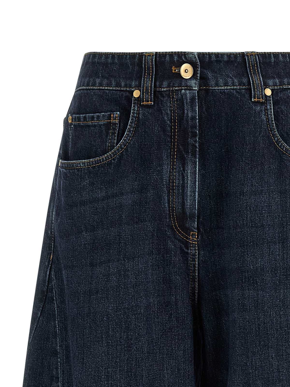 Brunello Cucinelli Jean en coton bleu Denim