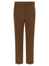 Brunello Cucinelli Brown Cotton Cropped Pants