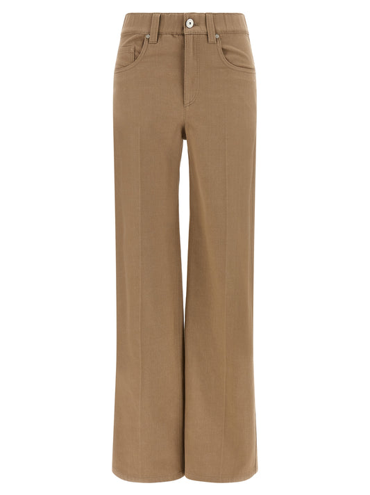 Brunello Cucinelli Jean en coton beige Denim