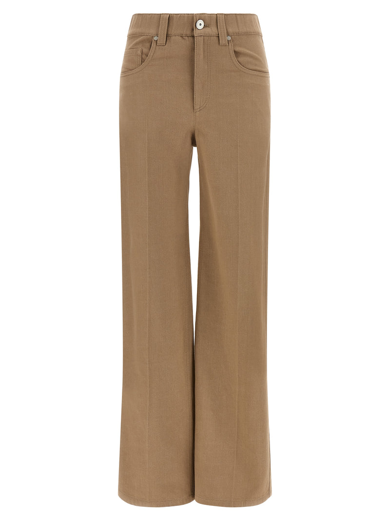 Brunello Cucinelli Beige Cotton Jeans Denim