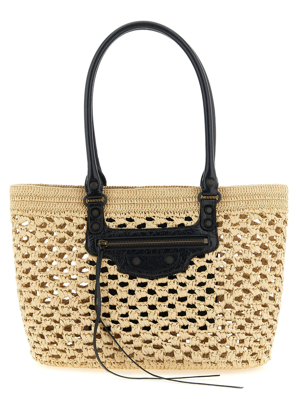 Balenciaga ‘Le City’ Beige Viscose Shoulder Bag
