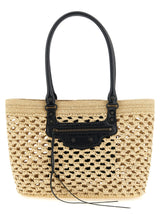 Balenciaga ‘Le City’ Beige Viscose Shoulder Bag