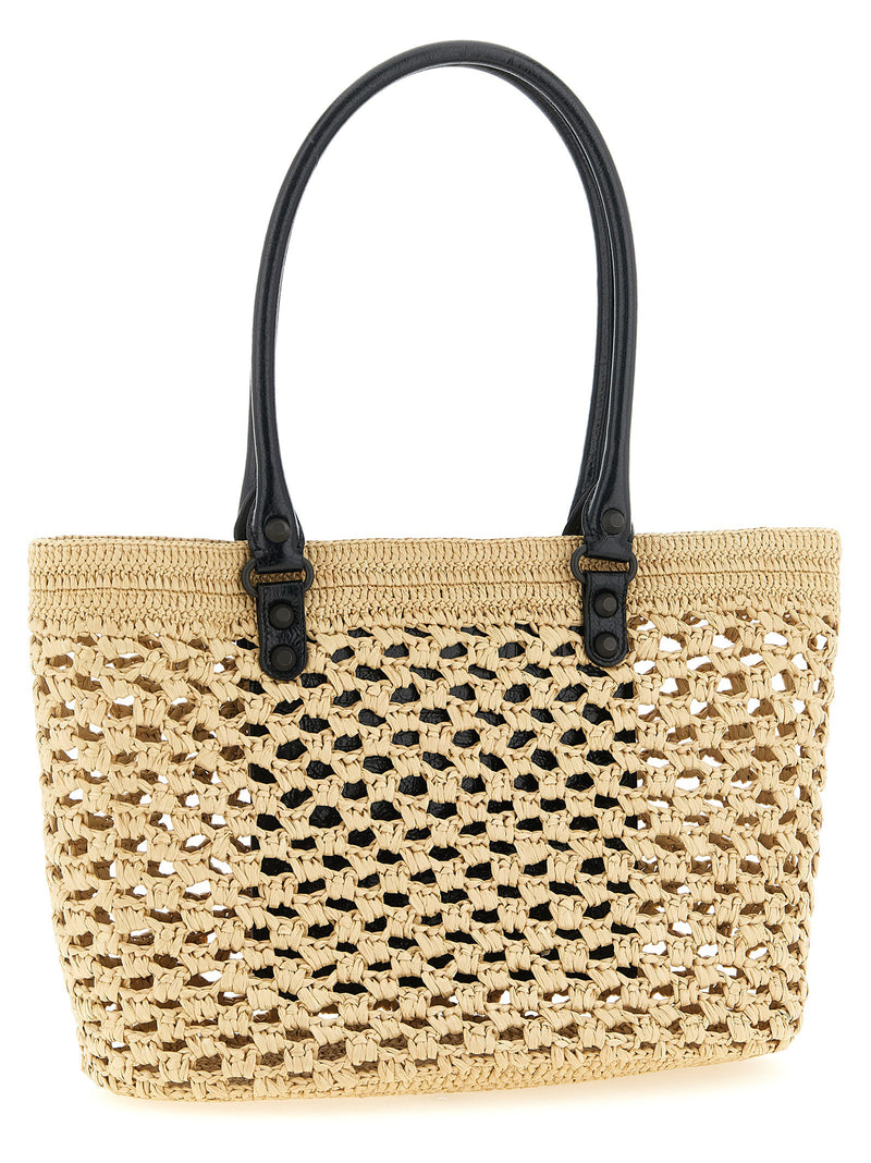 Balenciaga ‘Le City’ Beige Viscose Shoulder Bag