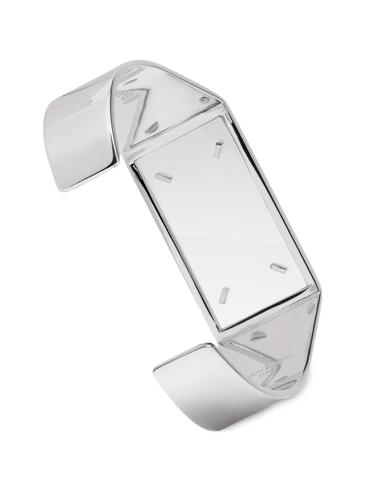 Bracelet Maison Margiela en laiton argenté