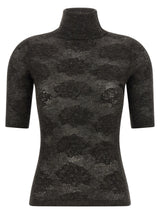 Cardigan Brunello Cucinelli en soie marron