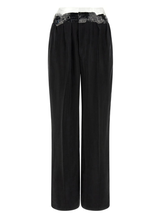Pantalon décontracté Maison Margiela noir et cuivre