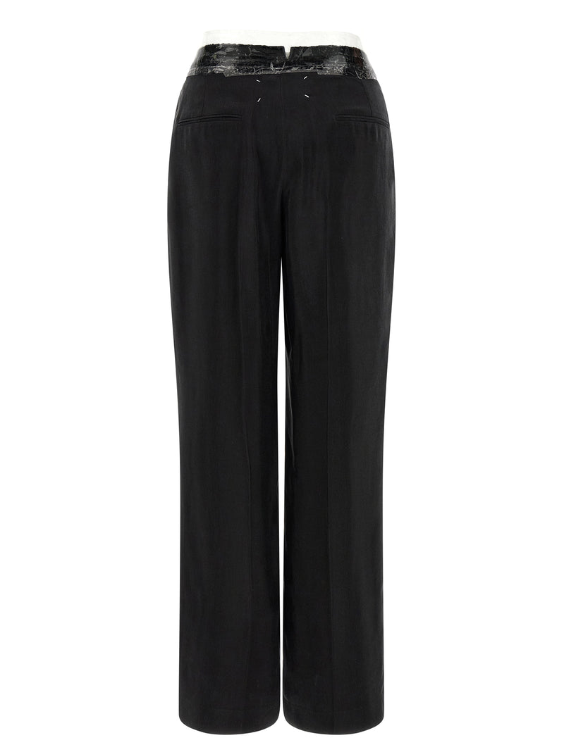 Pantalon décontracté Maison Margiela noir et cuivre