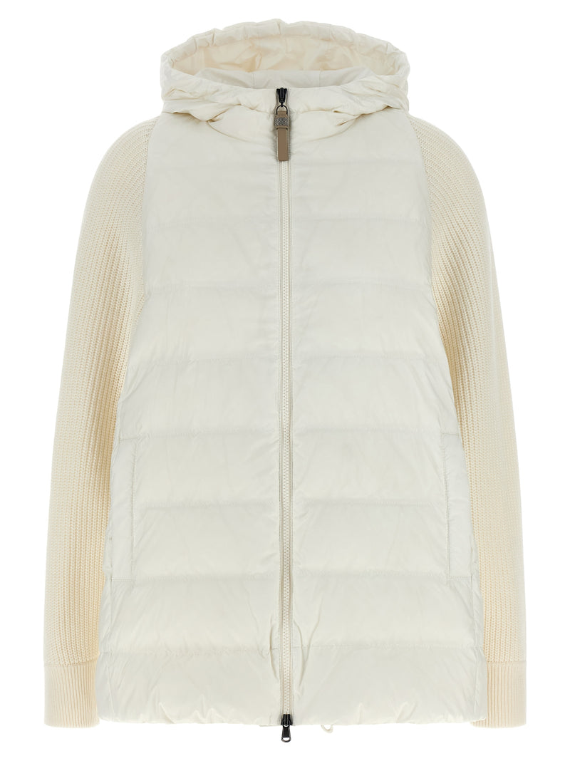 Brunello Cucinelli Veste longue blanche en polyester
