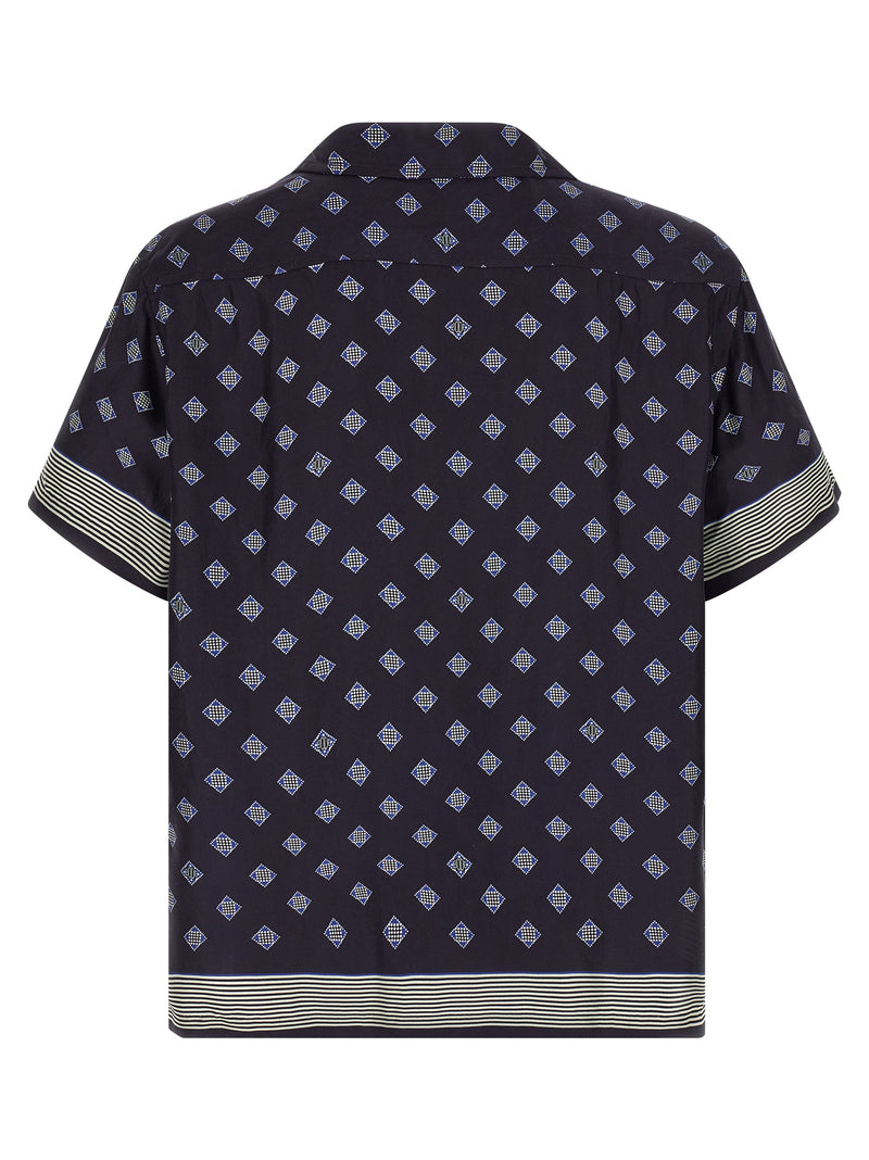 BODE Foyer Diamond Blue Silk Blouse