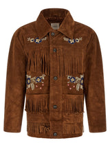 BLOUSON en cuir marron TROUVÉ