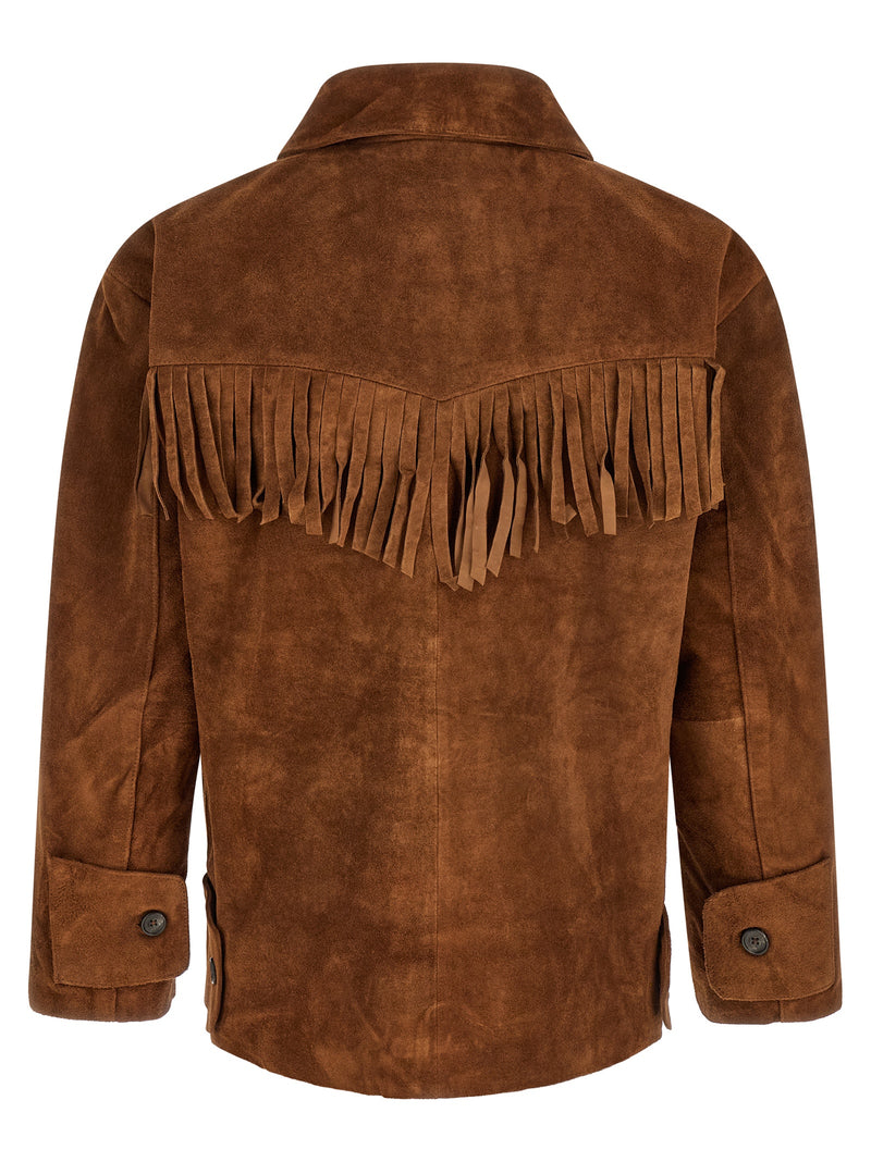 FOUND Brown Leather Leather Jacket