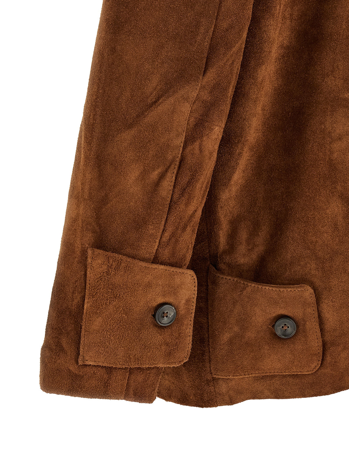 BLOUSON en cuir marron TROUVÉ