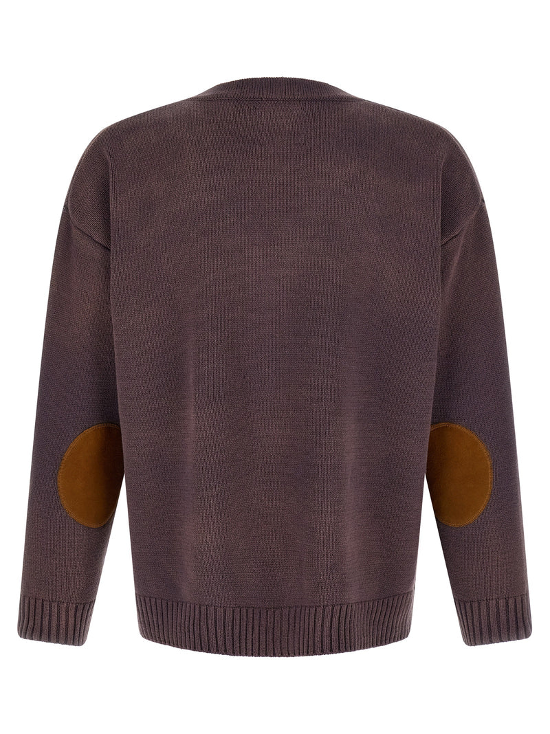FOUND Brown Cotton Blend Cardigan with Horse Patterns