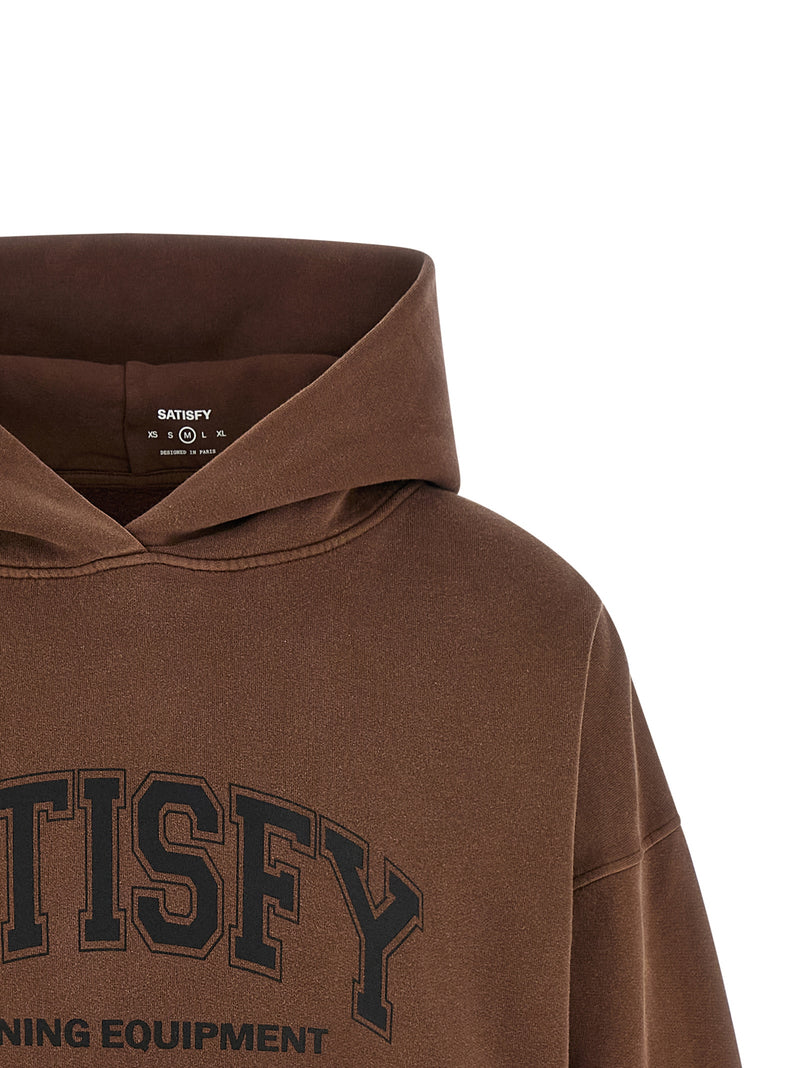 SATISFY Brown Organic Cotton Sweatshirt - Effortless Style