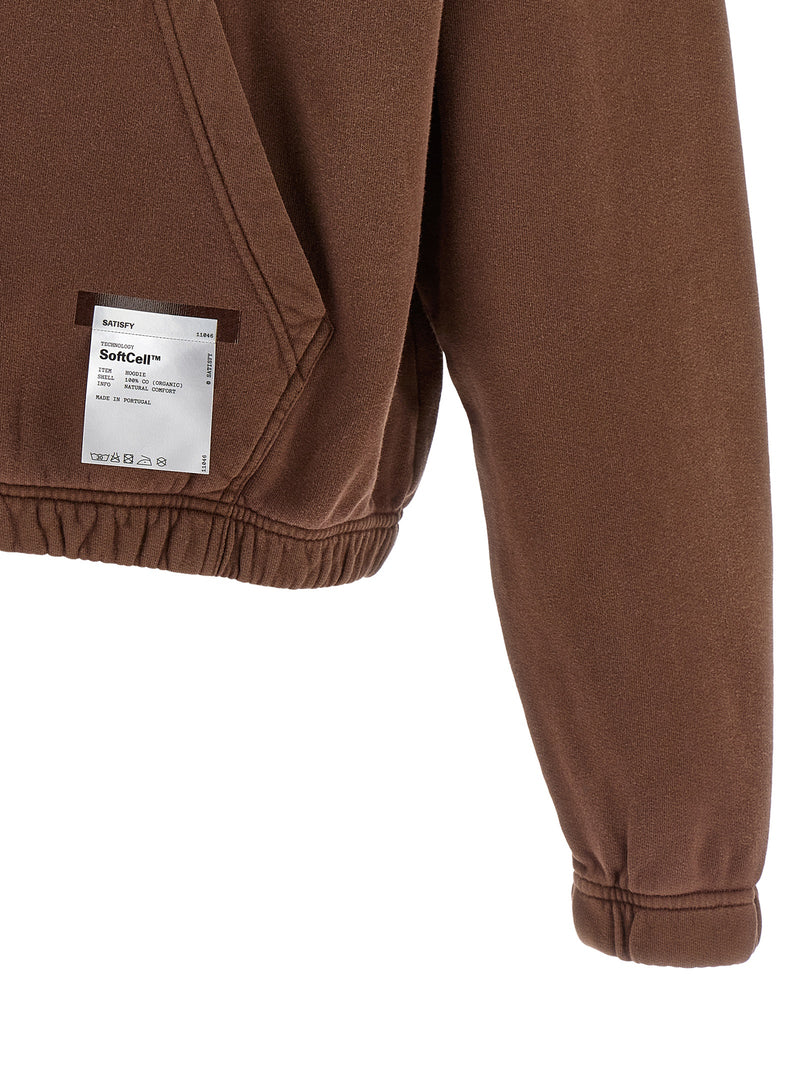 SATISFY Brown Organic Cotton Sweatshirt - Effortless Style
