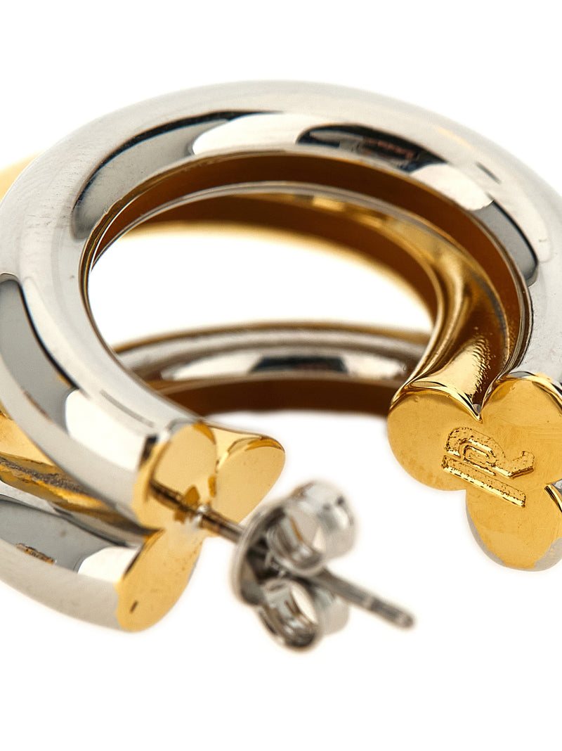 Boucles d'oreilles Paco Rabanne multicolores en laiton