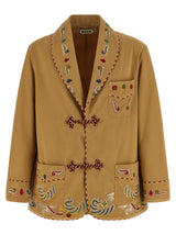 Blazer BODE en coton beige