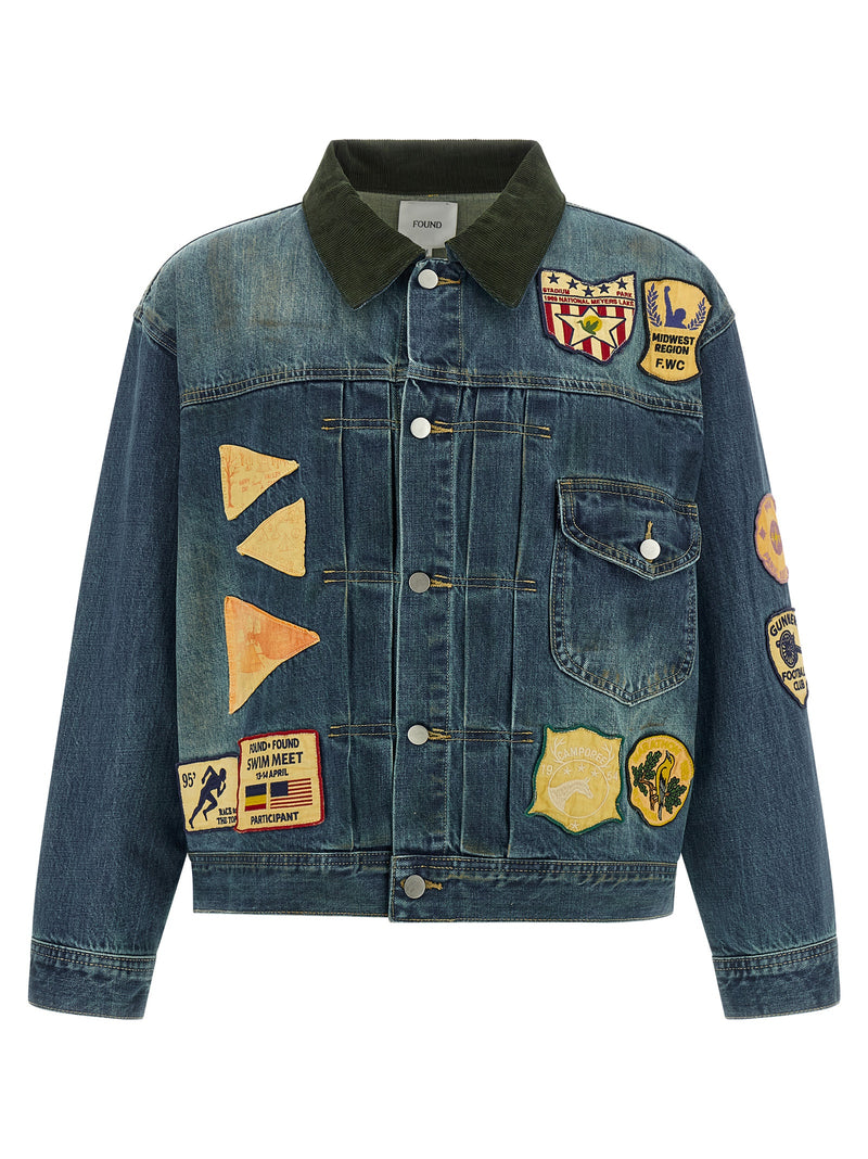 Veste en jean en coton bleue TROUVÉE