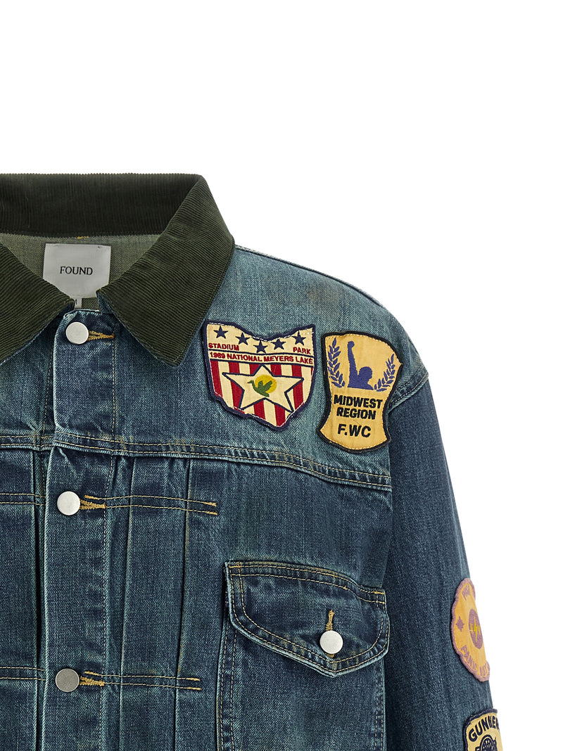 Veste en jean en coton bleue TROUVÉE