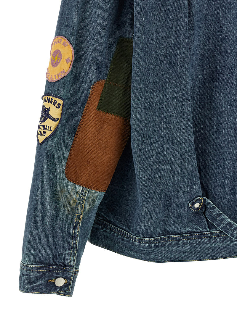 Veste en jean en coton bleue TROUVÉE