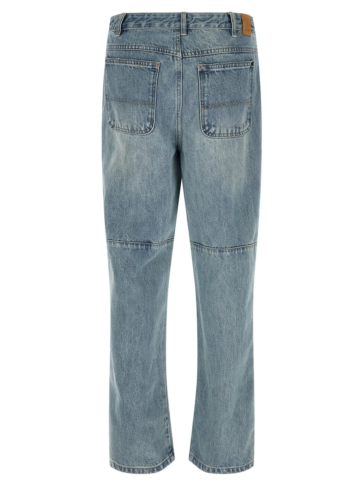 TROUVÉ Jean Bleu Coton Coupe Droite