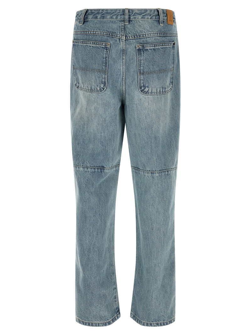 TROUVÉ Jean Bleu Coton Coupe Droite