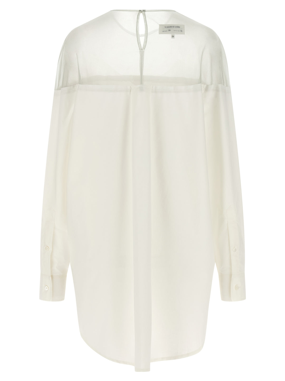 MM6 Maison Margiela White Cotton Blouse