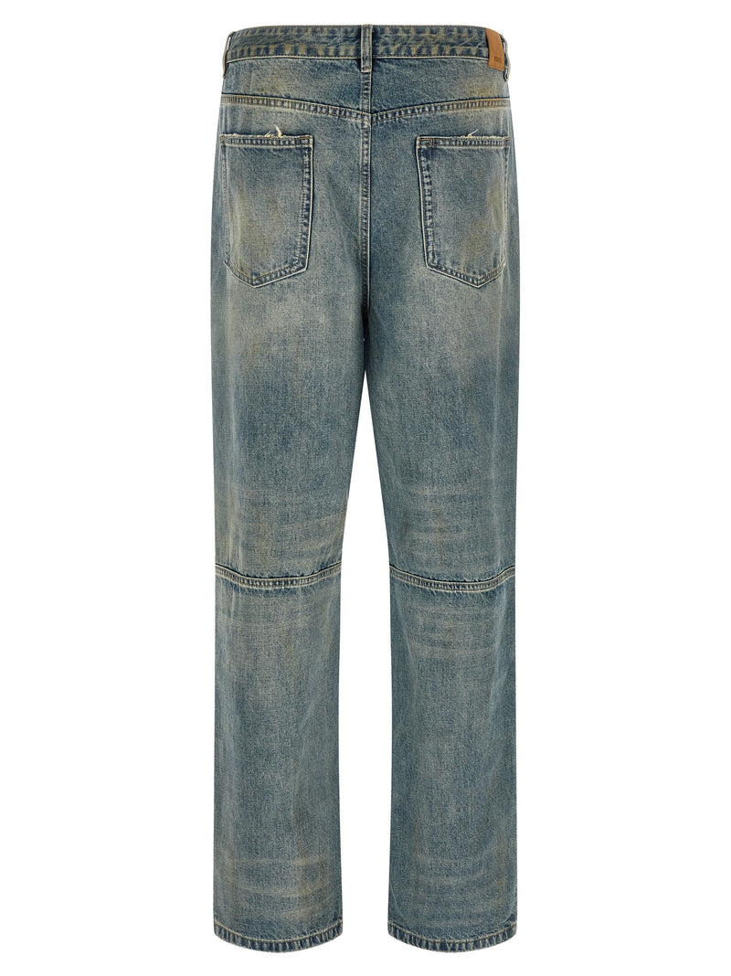 TROUVÉ Jean droit en coton bleu