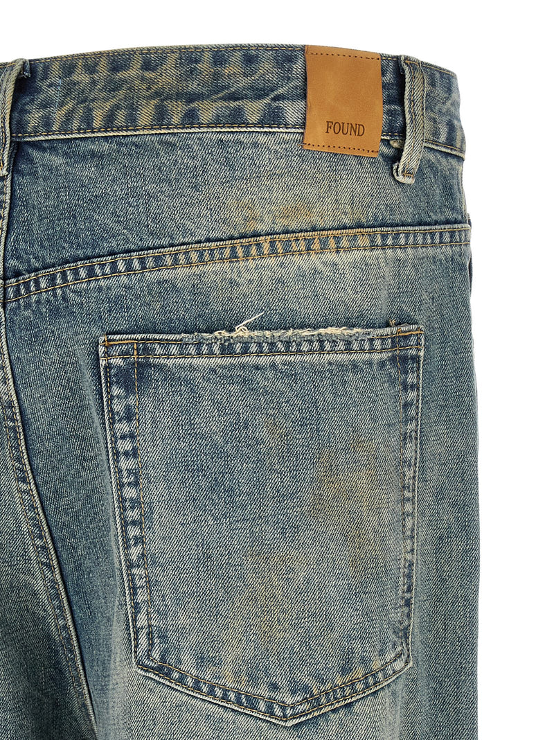 TROUVÉ Jean droit en coton bleu