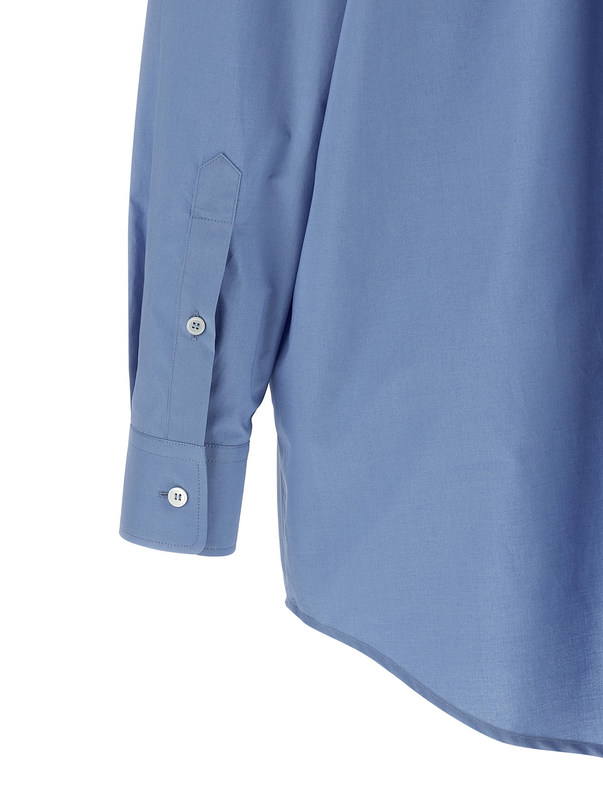 Blouse en coton bleu MM6 Maison Margiela