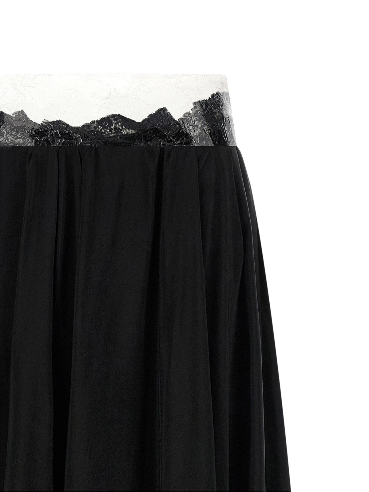 Mini-jupe Maison Margiela noire et cuivrée