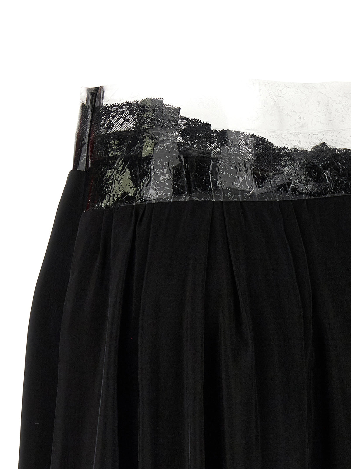 Mini-jupe Maison Margiela noire et cuivrée
