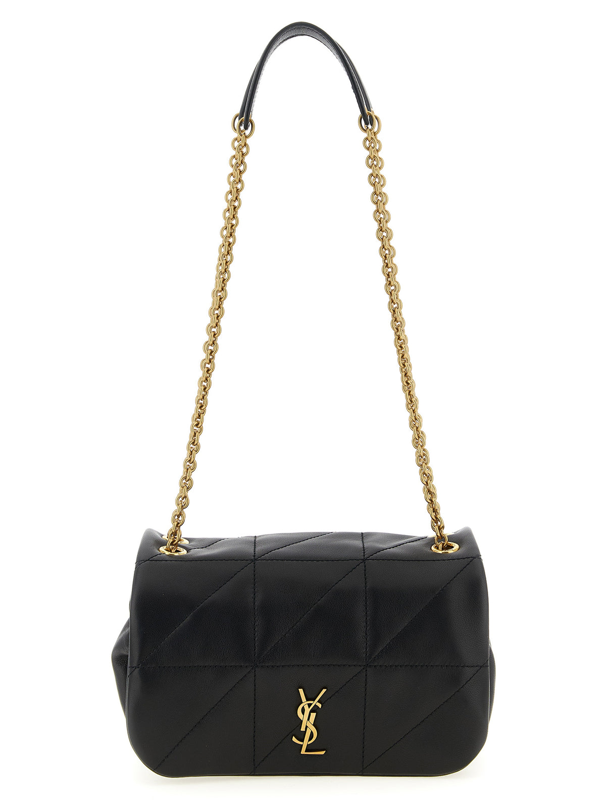 Sac bandoulière Saint Laurent en cuir d'agneau noir