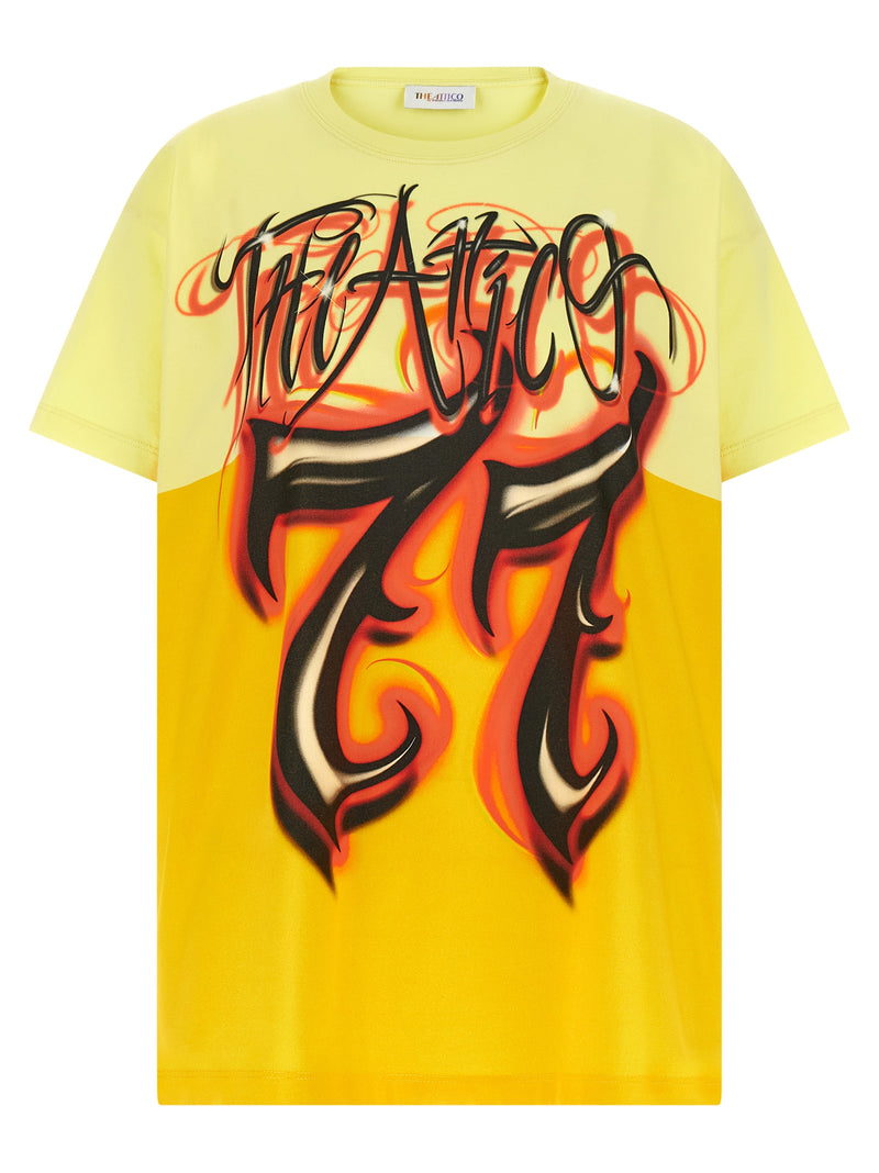 The Attico Il Primo Bagno Bicolor Cotton T-Shirt