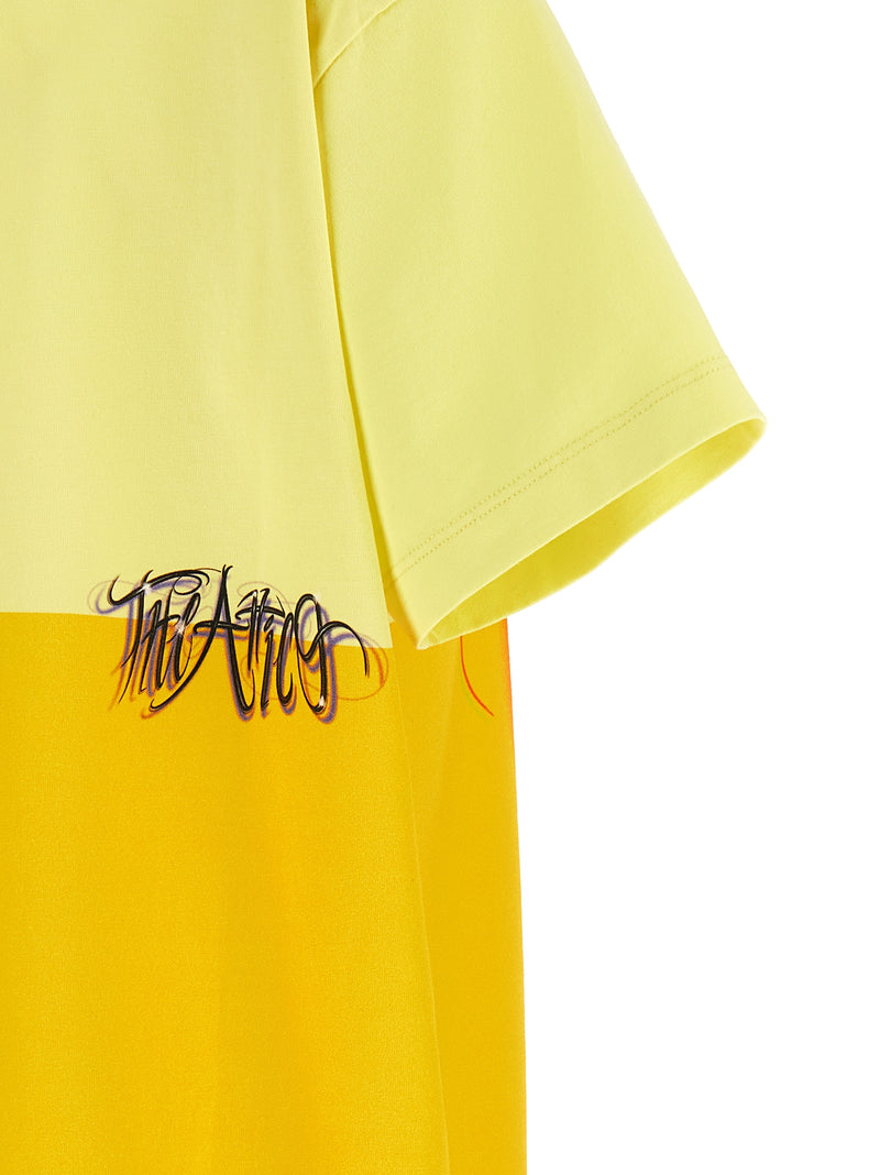 The Attico Il Primo Bagno Bicolor Cotton T-Shirt