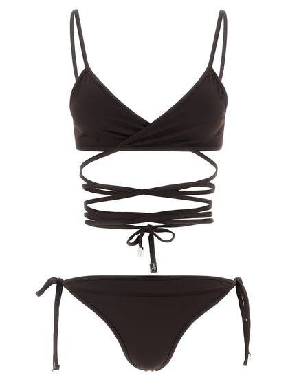 The Attico Brown Polyamide Bikini
