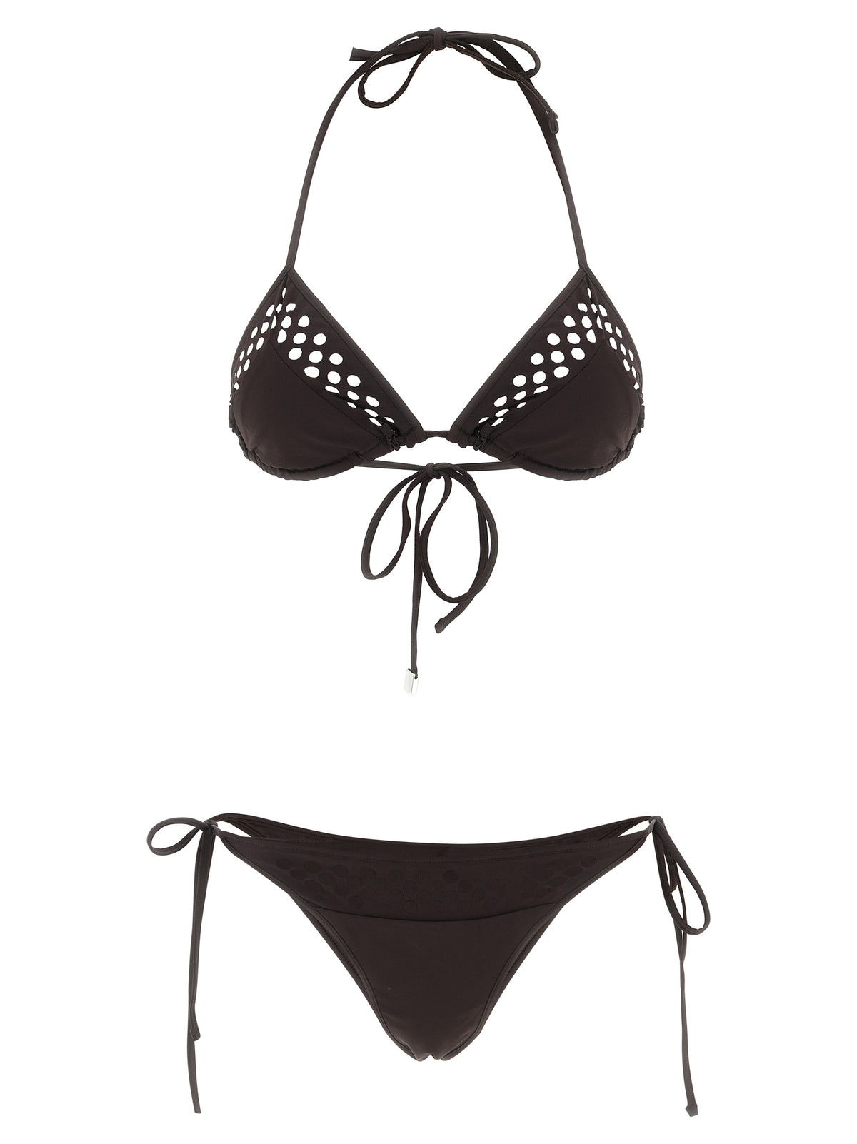 The Attico Il Primo Bagno Brown Polyamide Bikini