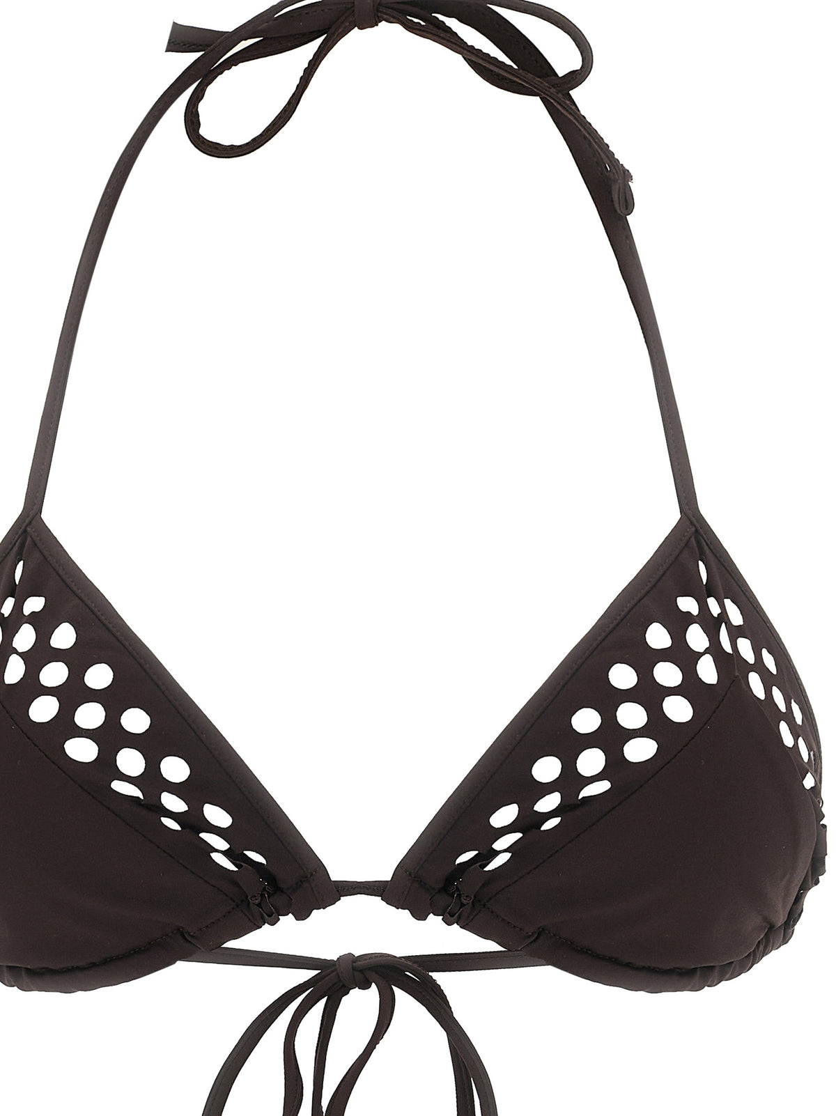 The Attico Il Primo Bagno Brown Polyamide Bikini
