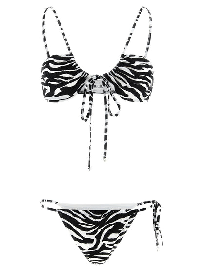 The Attico Bicolor Polyester Bikini
