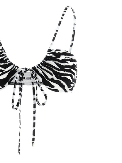 The Attico Bicolor Polyester Bikini