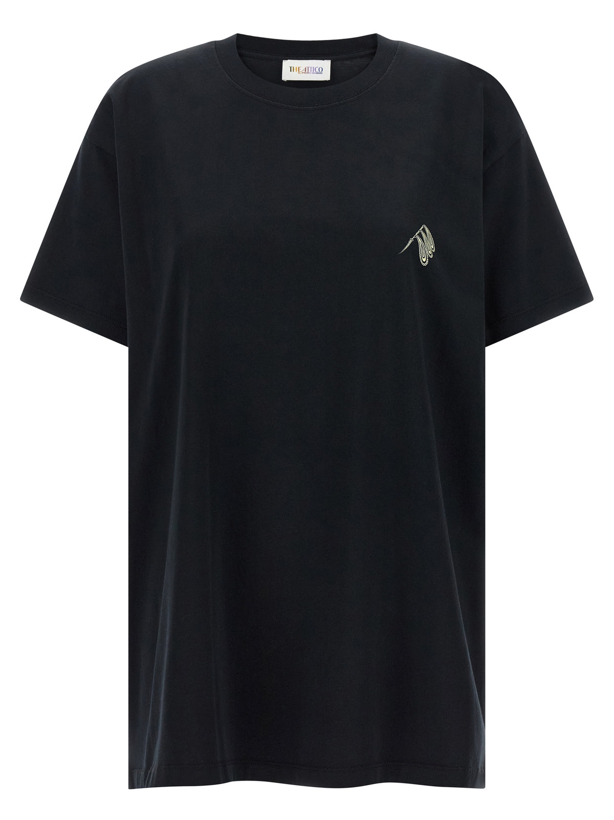T-shirt en coton noir Attico