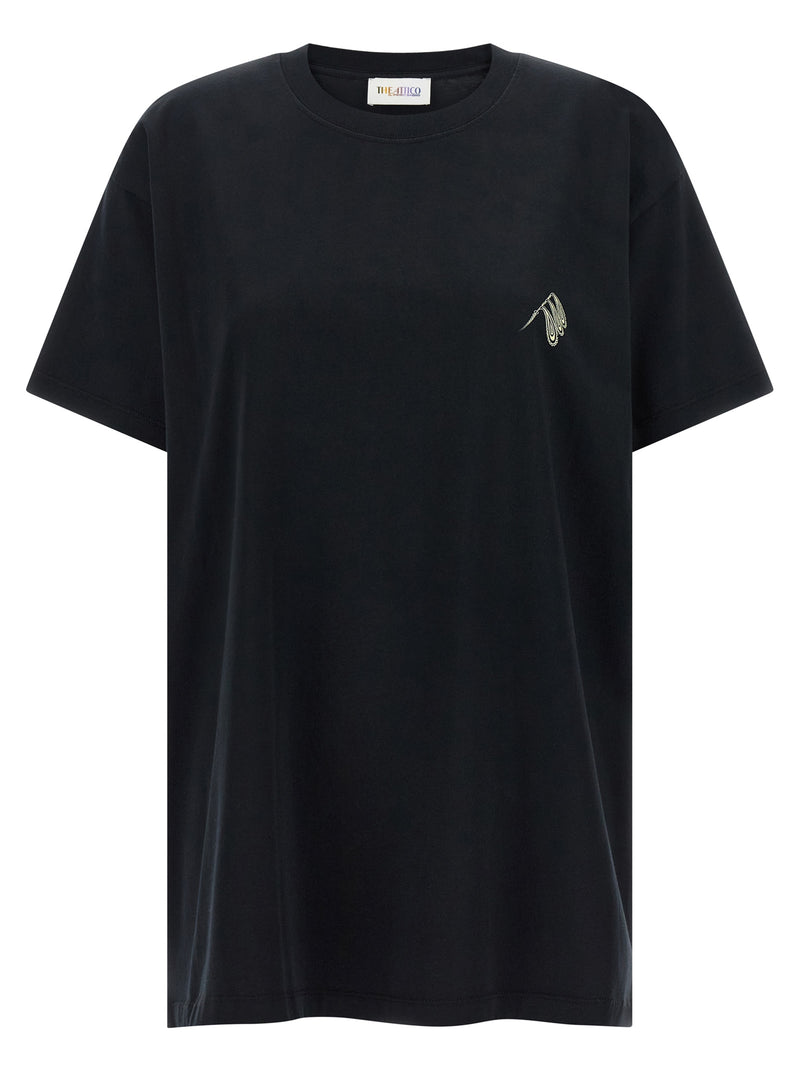 T-shirt en coton noir Attico