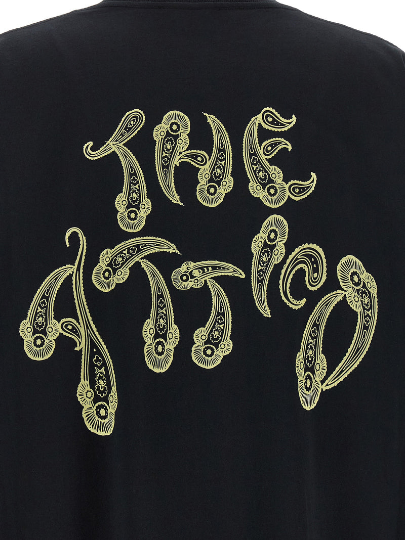 T-shirt en coton noir Attico