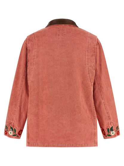 FOUND Multicolor Cotton Full-Length Jacket